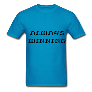 "ALWAYS WINNING" NdaBLDG T-SHIRT - turquoise