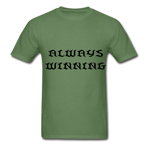 "ALWAYS WINNING" NdaBLDG T-SHIRT - military green