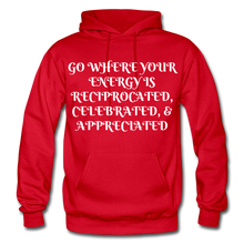 Load image into Gallery viewer, NDABLDG &quot;ENERGY&quot; HOODIE - red
