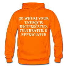 Load image into Gallery viewer, NDABLDG &quot;ENERGY&quot; HOODIE - orange

