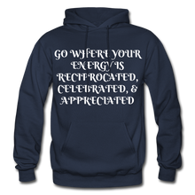 Load image into Gallery viewer, NDABLDG &quot;ENERGY&quot; HOODIE - navy
