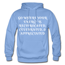 Load image into Gallery viewer, NDABLDG &quot;ENERGY&quot; HOODIE - carolina blue
