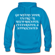 Load image into Gallery viewer, NDABLDG &quot;ENERGY&quot; HOODIE - turquoise
