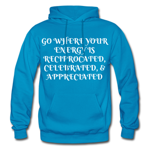 NDABLDG "ENERGY" HOODIE - turquoise