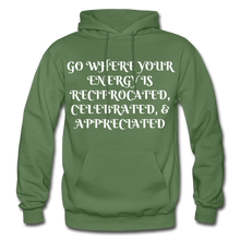 Load image into Gallery viewer, NDABLDG &quot;ENERGY&quot; HOODIE - military green
